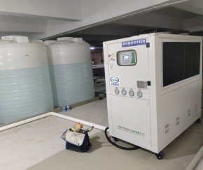 電鍍廠風冷式冷水機安裝實例